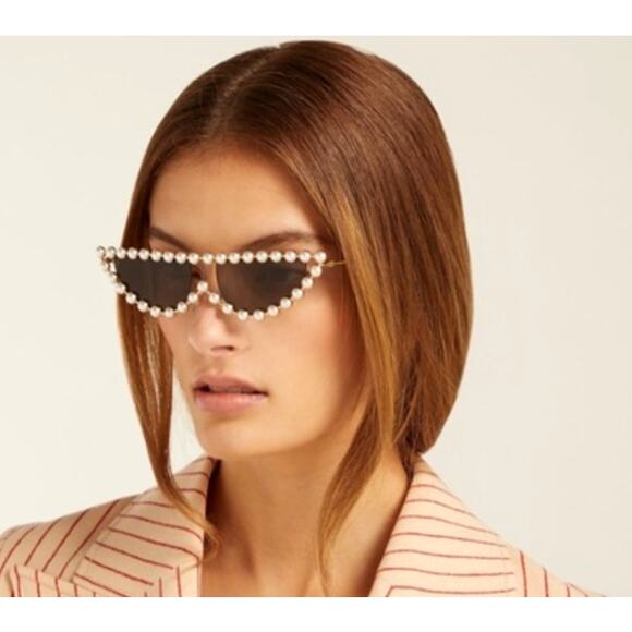 Vintage Cat Eye Sunglasses Trendy Fashion Bling Rhinestone Purple & Gold NEW - Picture 4 of 7